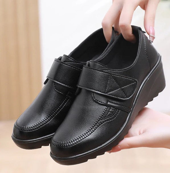 Zapatos de Cuero con Velcro - Ortopédicos